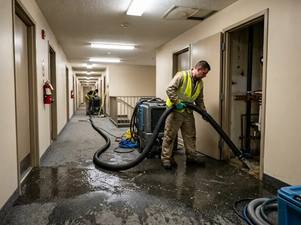 multi-unit-apartment-hallway-f-005 — frequently asked questions, Emergency Burst Pipe Water Extraction & Removal in Pinardvi…